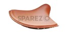 New Royal Enfield Front American Type Seat Brown Colour + Chrome Springs - SPAREZO