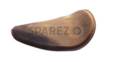 Custom Bobber Chopper Harley Sportster Steel Leather Based Seat Brown - SPAREZO