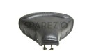 New Royal Enfield Black Leather Front Solo Seat With Chrome Springs Complete - SPAREZO