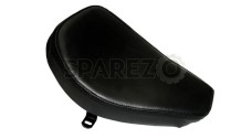 Royal Enfield Front Seat Solo Seat Black Leather Bullet Norton BSA Trump & Other - SPAREZO