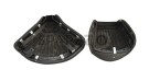 BSA Triumph Enfield Tan Leather Front & Rear Seat Set Chrome Springs - SPAREZO
