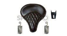 Royal Enfield 350cc & 500cc Classic Leather Dark Brown Color Seat With Spring