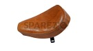 Royal Enfield Front Solo Seat Tan Color Leather Bullet Norton BSA Trump - SPAREZO