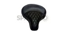 Royal Enfield Standard Leather Black Color Seat With Spring - SPAREZO