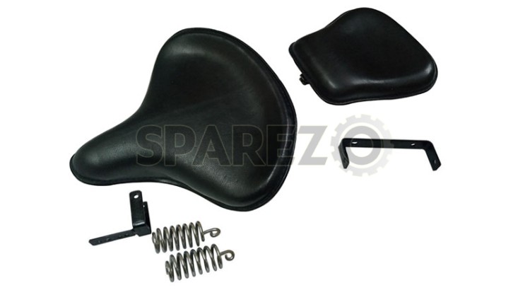 Royal Enfield Classic Bike American Style Front & Rear Seat Black - SPAREZO