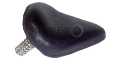 Brand New Black Classic Harley Style Front Seat Royal Enfield - SPAREZO