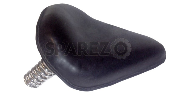 Brand New Black Classic Harley Style Front Seat Royal Enfield - SPAREZO
