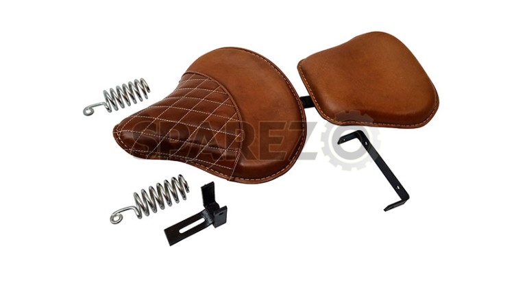 Royal Enfield Classic Bike 350cc 500cc Front & Rear Seat With Fitting - SPAREZO