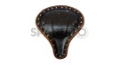 Genuine Leather Front Rider Solo Seat for Royal Enfield Classic 500cc 350cc - SPAREZO
