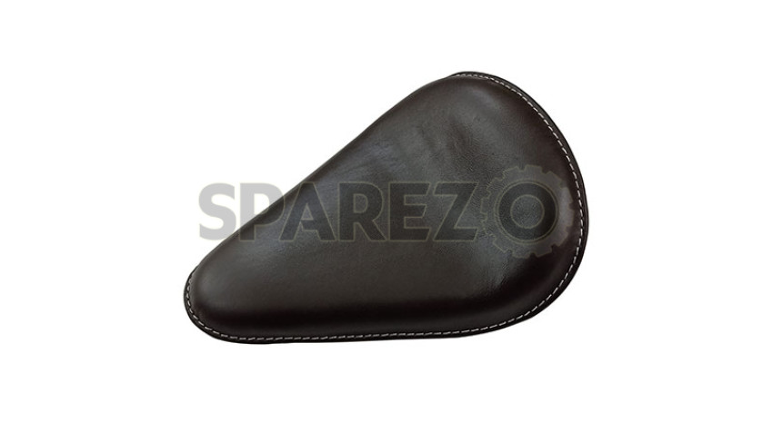 Brown Leather Front Solo Seat For Royal Enfield Classic 500cc / 350cc (2010-2021)