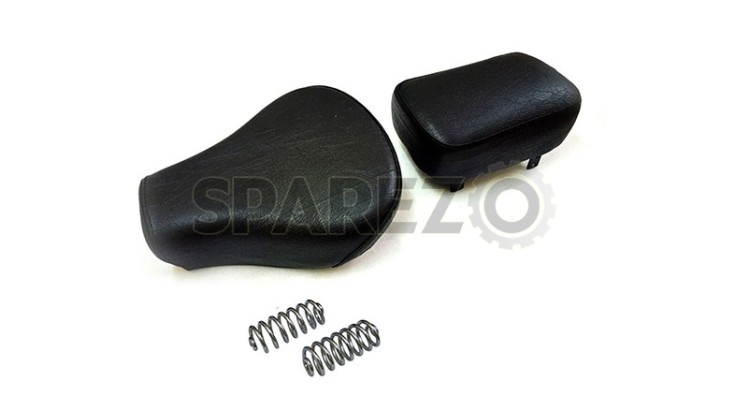 Royal Enfield Standard Front And Pillion Seat Black - SPAREZO