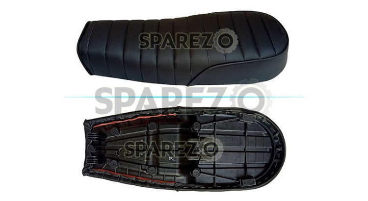 Royal Enfield Customized Dual Seat Black For GT Continental and Interceptor 650 - SPAREZO
