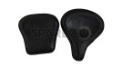 Royal Enfield Classic 350cc 500cc Engraved Leather Front and Rear Seat Black - SPAREZO