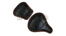 Royal Enfield Classic 350 500 Genuine Leather Front and Rear Seat Antique Brown - SPAREZO