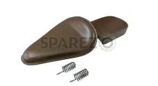 Genuine Leather Royal Enfield Classic 350 500 Low Rider Front and Rear Seat Dark Brown