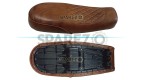 Royal Enfield Interceptor and GT 650 Genuine Leather Brown Dual Seat D3 - SPAREZO