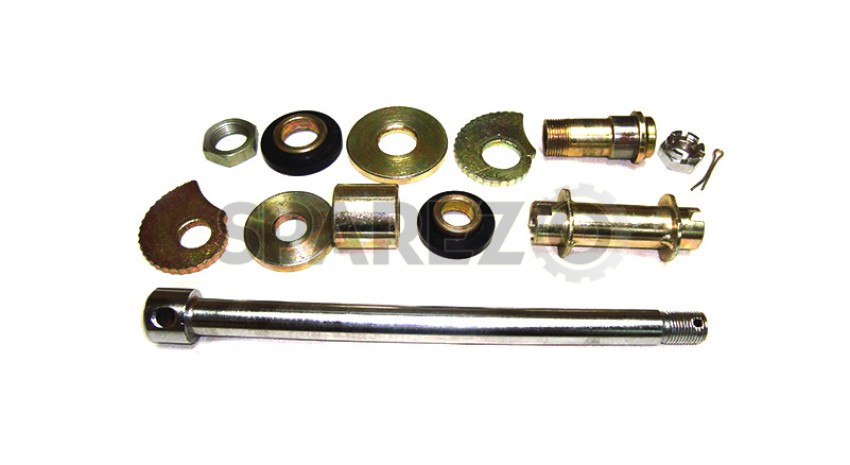 Details about   Royal Enfield Front Wheel Axle With Spacers And Bearings Drum Brakes 