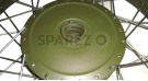 Royal Enfield Green Complete Front Wheel 7" Hub - SPAREZO