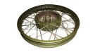 Royal Enfield Green Complete Front Wheel 7" Hub - SPAREZO