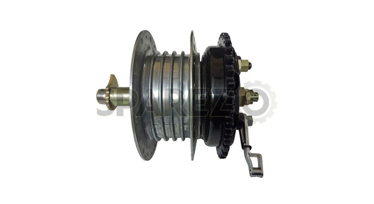 Royal Enfield Complete Rear Wheel Hub / Brake System / Bearings And Axle - SPAREZO