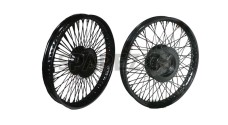 Royal Enfield 80 Spokes Front Rear Disc Brake Black Steel Wheel Rim WM2-19"