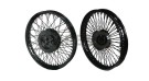 Royal Enfield 80 Spokes Front Rear Disc Brake Black Steel Wheel Rim WM2-19" - SPAREZO