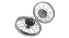 Vintage Front Rear Half Width Hub Wheel Rim Assembly For Royal Enfield Bikes BSA - SPAREZO