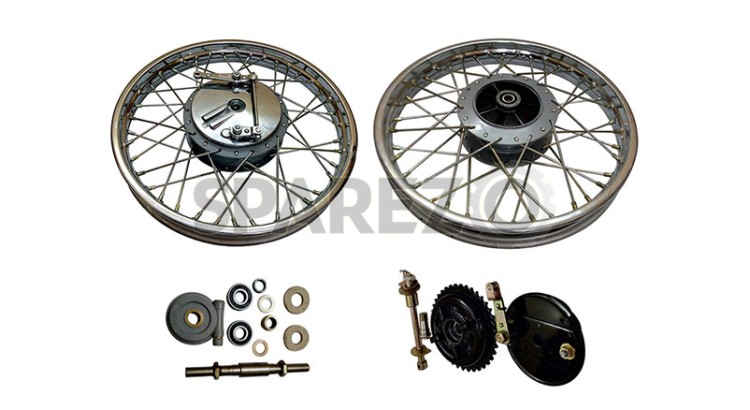 Royal Enfield Complete Front & Rear Wheel - SPAREZO