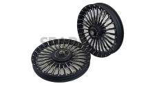 Royal Enfield Classic 500cc Parado Front and Rear 26 Spoke Black Alloy Wheel Rims - SPAREZO