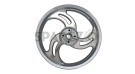 Royal Enfield Classic 500cc Front and Rear 3 Spoke Silver Alloy Wheel Rims - SPAREZO