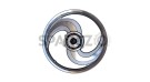 Royal Enfield Classic 500cc Front and Rear 2 Spoke Silver Alloy Wheel Rims - SPAREZO