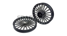 Royal Enfield Classic 350cc 500cc 21 Spoke Alloy Wheel Rim Set Disc Brake Model - SPAREZO