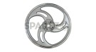 Royal Enfield Bullet 500cc Parado Front and Rear 3 Spoke Silver Alloy Wheel Rims - SPAREZO
