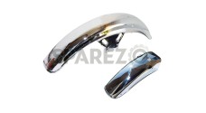 Yamaha RX100 Chrome Front & Rear Mudguard Bumper Fender RX 100 RS100 RX125 RXS