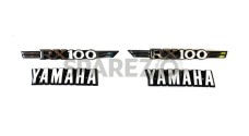 Yamaha RX100 Tank & Side Cover 3D Chrome Emblem Monogram