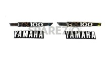 Yamaha RX100 Tank & Side Cover 3D Chrome Emblem Monogram - SPAREZO