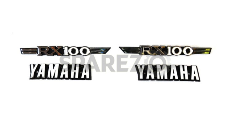 Yamaha RX100 Tank & Side Cover 3D Chrome Emblem Monogram - SPAREZO