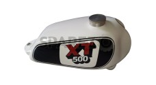 Yamaha XT500 White Painted Fuel Petrol Gas Tank 1980'S Model   - SPAREZO