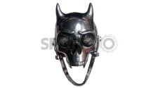 Royal Enfield Chopper Bobber Skull Head Light With Blue Light In Eyes