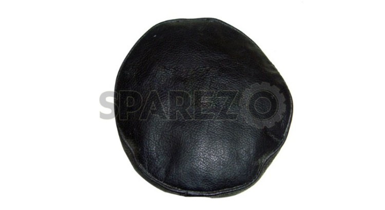 Genuine Black Leather 7" Head Light Cover Motorcycles - SPAREZO