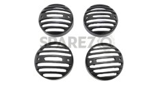 Royal Enfield Classic Set of 4 Front Rear Indicator Grill Black