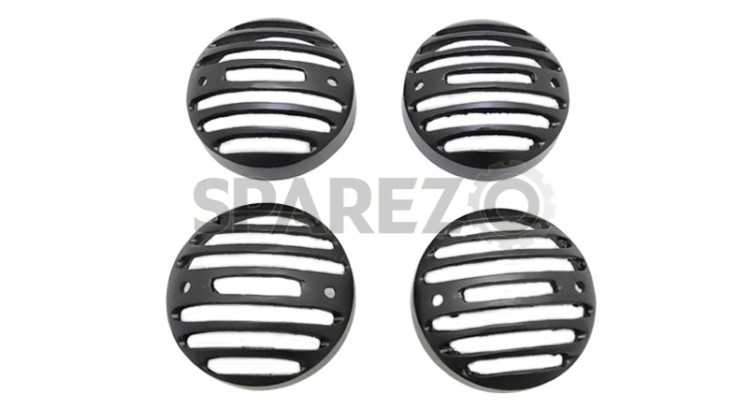 Royal Enfield Classic Set of 4 Front Rear Indicator Grill Black - SPAREZO