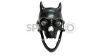 New Royal Enfield Chopper Bobberr Skull Headlight Black  With Light in Eyes - SPAREZO