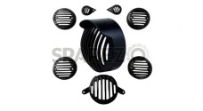 Royal Enfield Classic 350cc 500cc Head Light Cover Grill Set - SPAREZO