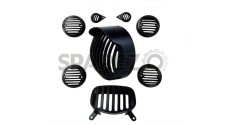 Royal Enfield Standard 350cc 500cc Headlight Cover Grill Set - SPAREZO