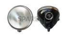 6.5" MU42 Head Light Assembly Black For Vintage BSA Norton Triumph Vincent - SPAREZO