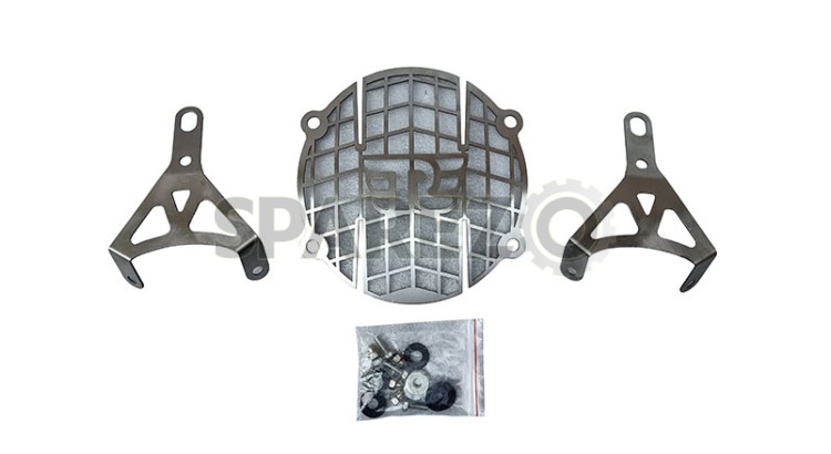 Royal Enfield Twins Interceptor 650cc Stainless Steel Headlight Grill - SPAREZO