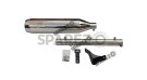 Red Rooster Performance Exhaust Silencer Chrome For Royal Enfield Reborn 350cc - SPAREZO