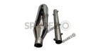 Red Rooster Performance Exhaust Silencer Chrome For Royal Enfield Meteor 350 - SPAREZO
