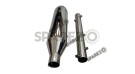 Red Rooster Performance Exhaust Silencer Chrome For Royal Enfield Reborn 350cc - SPAREZO